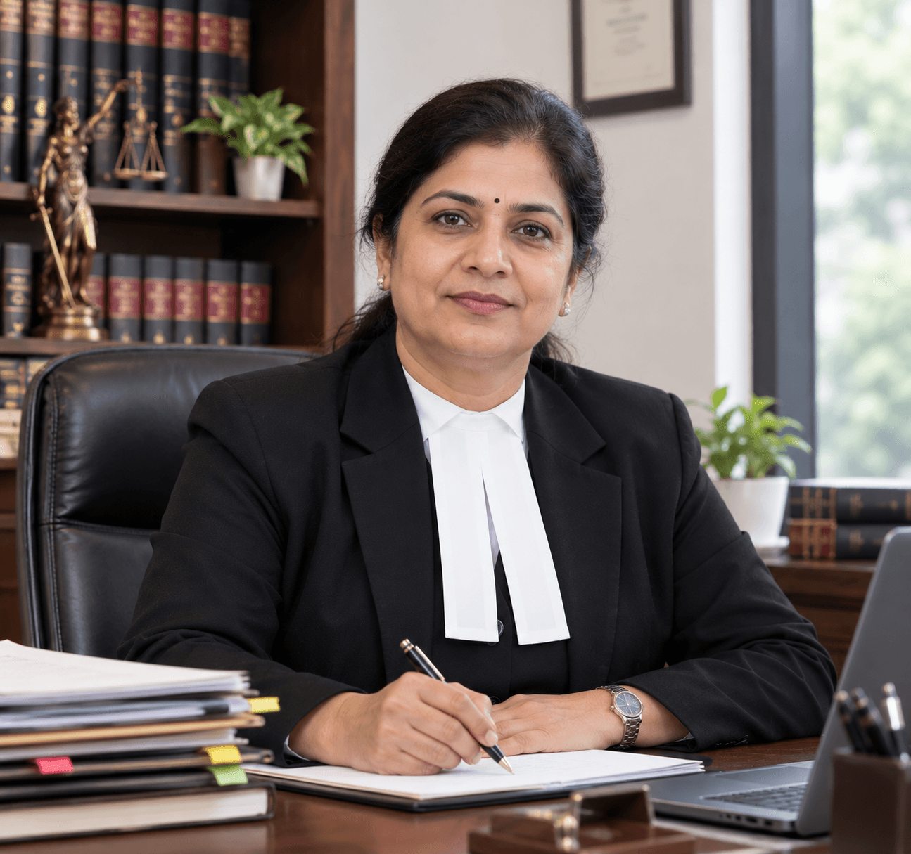 Rupma at her law office